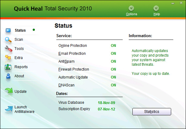 Registration quick heal Download